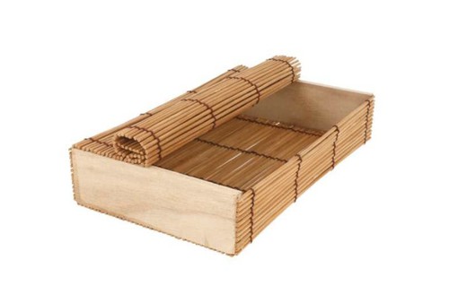 Caja Sushi Bambu 21 x 13 x 4,5 cm ( 24 Uds)