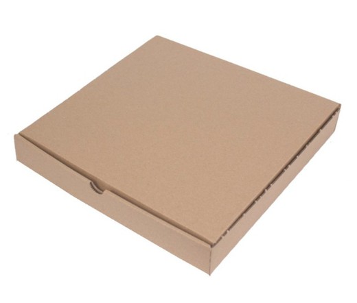 Cajas de pizza kraft 40x40x3,5cm (100u)