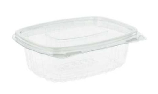 Envase Plastico con Tapa Bisagra. PET. (No microndable) 100 Unidades