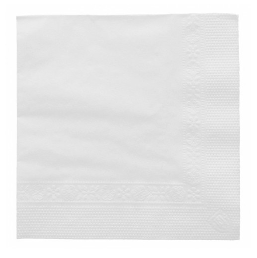 SERVILLETAS ECOLABEL 2 CAPAS 18 G/M2 20x20 CM BLANCO TISSUE (4800 UNID.)