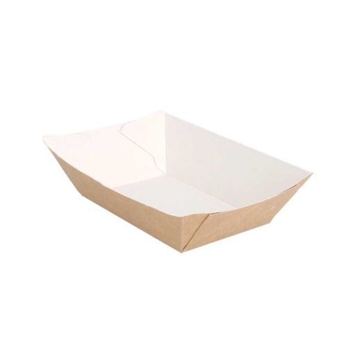 Barquilla Kraft Blanca 250 cc para Comida para Llevar | Take Away