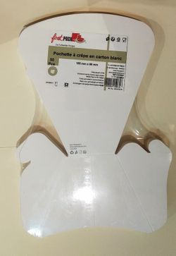 BASE PORTA CREPES - 185 X 60 mm Cartón blanco