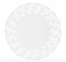 Blondas de Papel Blancas, Redondas. 53 Gr/M2. (1000 Unidades)