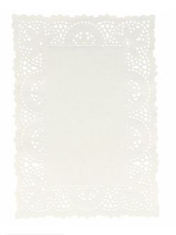 Blondas Rectangulares Blancas Caladas (500 Unidades)