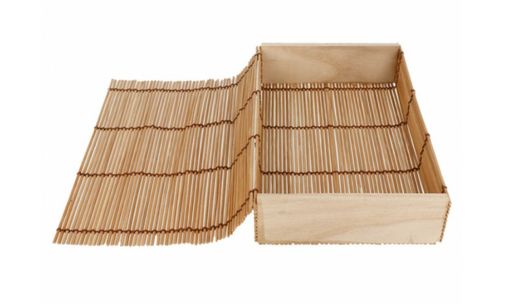 Caja Sushi Bambu 21 x 13 x 4,5 cm ( 24 Uds)