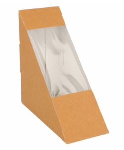 Cajas para Sandwich Triangular con Ventana (100 Unidades)