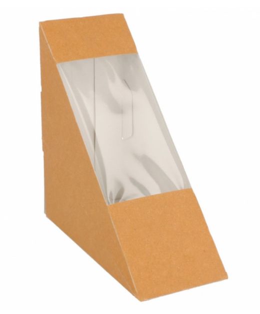 Cajas para Sandwich Triangular con Ventana (100 Unidades)
