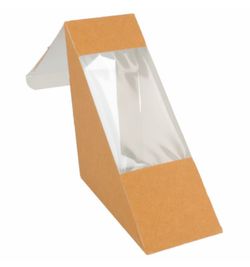 Cajas para Sandwich Triangular con Ventana (100 Unidades)