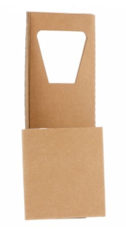 Cajitas Portavasos de Carton Kraft (100 Unidades)