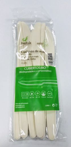 Cuchillos De Maiz Desechables. Ecologicos. 300 Unidades