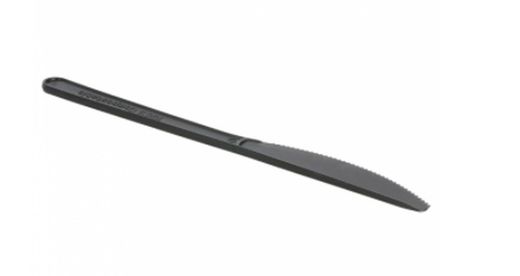 Cuchillos Negros CPLA. 18 cm. 500 Unidades