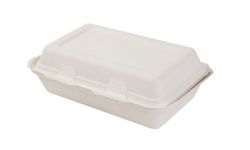 Envase de Caña de Azucar,con tapa,25 x 16,3 x 6,5,cm (250 Unidades).