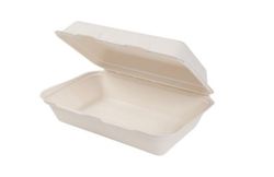Envase de Caña de Azucar,con tapa,25 x 16,3 x 6,5,cm (250 Unidades).