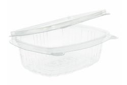 Envase Plastico con Tapa Bisagra. PET. (No microndable) 100 Unidades