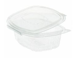 Envase Plastico con Tapa Bisagra. PET. (No microndable) 100 Unidades