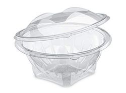 Envase Plastico Redondo con Tapa Bisagra. PET. (No microndable) 100 Unidades
