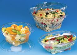 Envase Plastico Redondo con Tapa Bisagra. PET. (No microndable) 100 Unidades