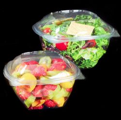 Envase Plastico Redondo con Tapa Bisagra. PET. (No microndable) 100 Unidades