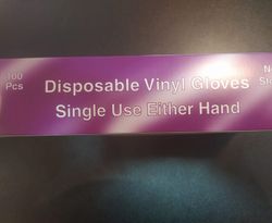 Guantes de Vinilo 10 cajas de 100 unidades (1000 guantes)