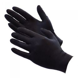 Guantes Nitrilo S/Polvo Negro- 5 x 100 Uds.