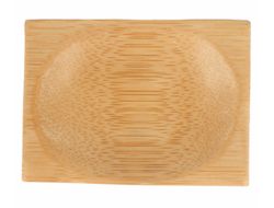 MINI PLATOS RECTANGULARES BAMBU ( 50 Unidades)