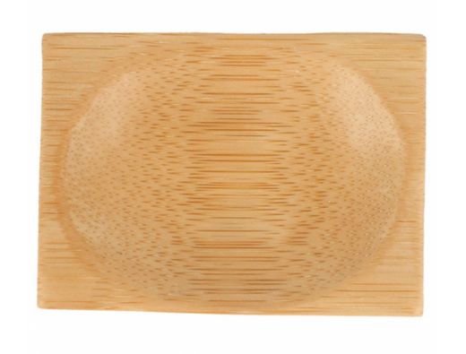 MINI PLATOS RECTANGULARES BAMBU ( 50 Unidades)