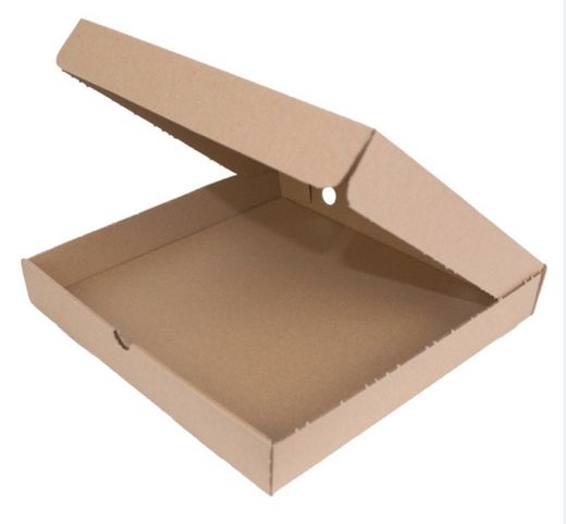 Cajas de pizza kraft 24x24x3,5cm (100u)