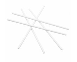 Pajitas de Papel Desechables (Blancas) Rectas- 21 cm -( 500 Unidades)