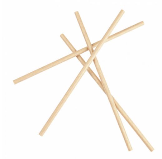 Pajitas de Papel Desechables (Natural)Rectas- 21 cm - (500 Unidades)