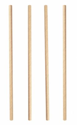 Pajitas de Papel Desechables (Natural)Rectas- 21 cm - (500 Unidades)