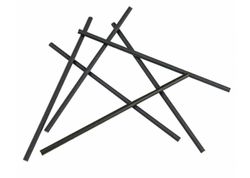 Pajitas de Papel Desechables (Negras)Rectas- 21 cm ( 500 Unidades)