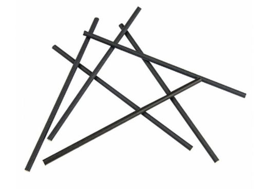 Pajitas de Papel Desechables (Negras)Rectas- 21 cm ( 500 Unidades)