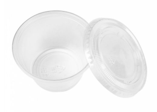 Pequeñas Tarrinas con Tapa.(Transparentes) PP  200 unidades