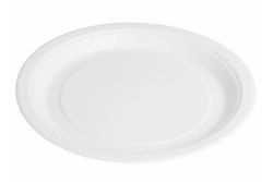 Platos de carton Bio-Lacados 100% Biodegradables- Blancos( 200 Uds.)