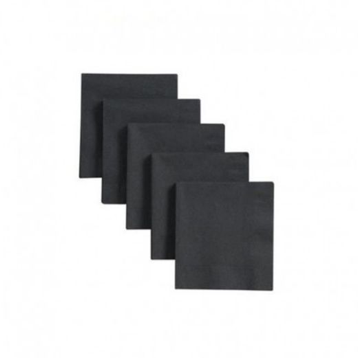 SERVILLETAS ECOLABEL 'DOUBLE POINT' 18 G/M2 20x20 CM NEGRO TISSUE (2400 UNIDADES)