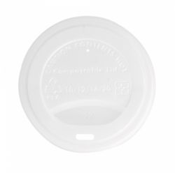 Tapas Blancas Translucidas BIO de CPLA (para Vasos de Caña de Azucar)