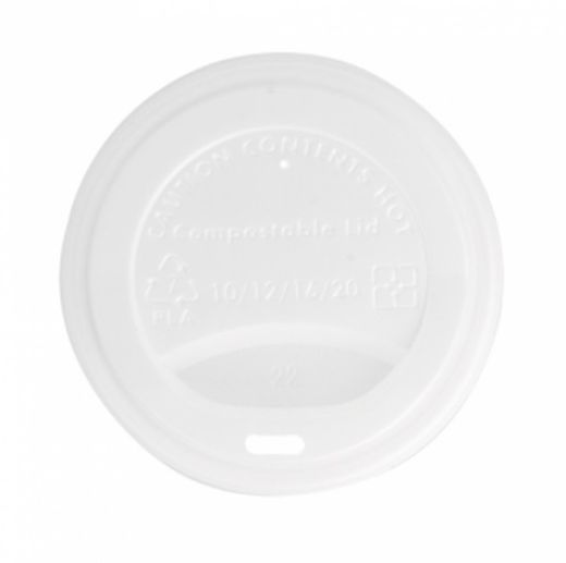Tapas Blancas Translucidas BIO de CPLA (para Vasos de Caña de Azucar)
