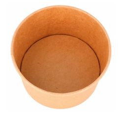 Tarrina de Carton Marron Kraft para Helados 4oz 120ml  (200 Unidades)