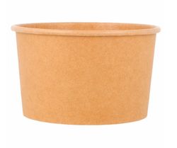 Tarrina de Carton Marron Kraft para Helados 4oz 120ml  (200 Unidades)