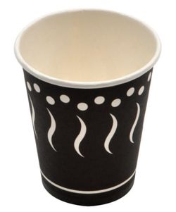 Vaso de papel estampado antivuelco de 8oz, 240ml (50u)