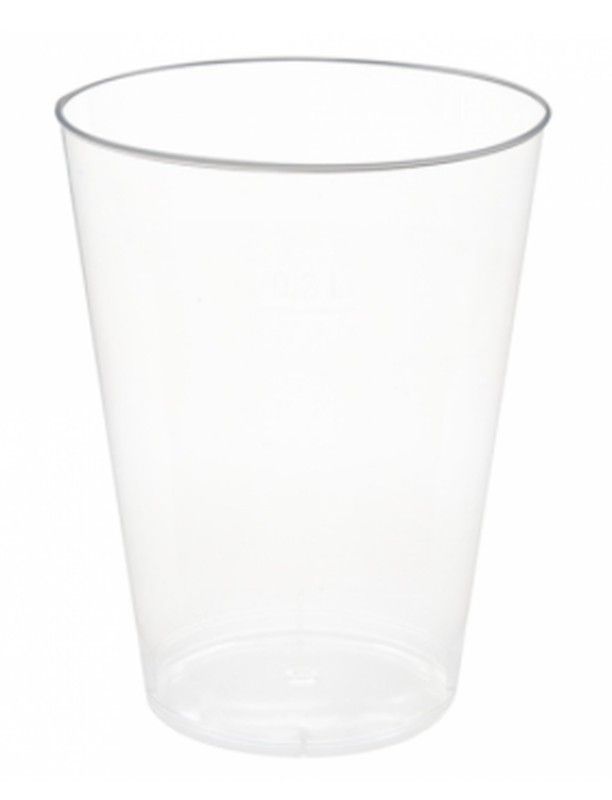 Vasos Rigidos Inyectados. Transparentes Cristal. PS- 200 Unidades